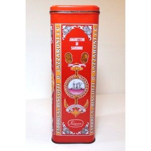 Vintage D Lazzaroni & C Amaretti Originali Original Italian Cookies Tin Biscotti